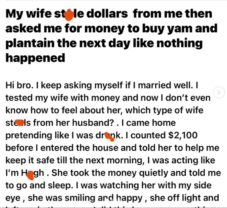 WIFE STEALS